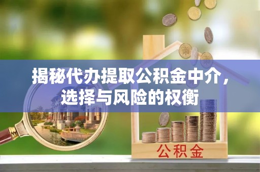 镇平揭秘代办提取公积金中介，选择与风险的权衡