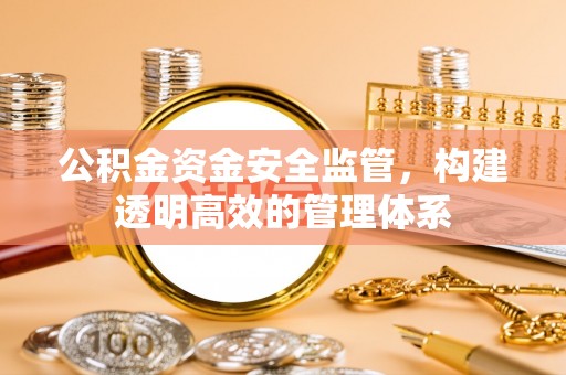 镇平公积金资金安全监管，构建透明高效的管理体系